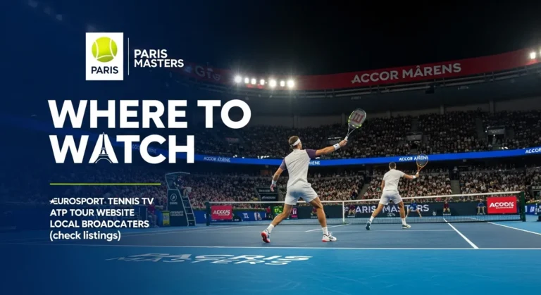Paris Masters where to watch