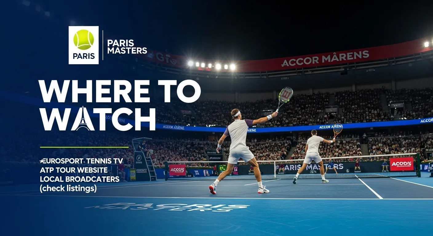 Paris Masters where to watch