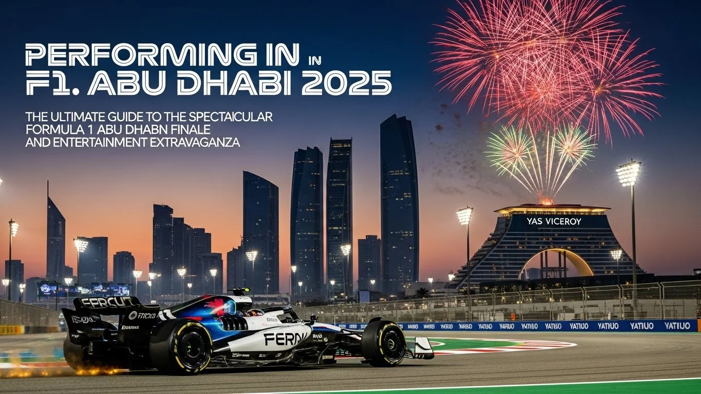 Performing in F1 Abu Dhabi 2025