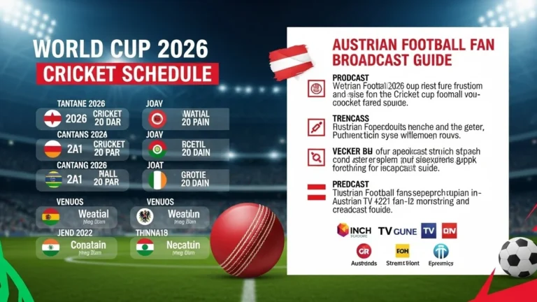 World Cup 2026 Cricket Schedule